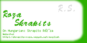 roza skrapits business card